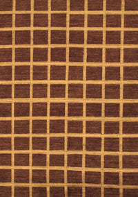 Checkered Brown Modern Rug, abs1418brn