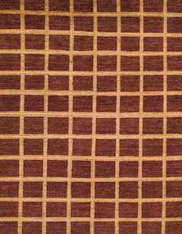 Abstract Red Checkered Rug, abs1418