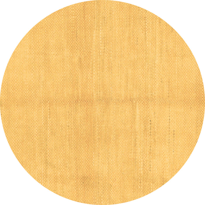 Round Machine Washable Solid Brown Modern Rug, wshabs1419brn
