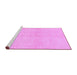 Sideview of Machine Washable Solid Purple Modern Area Rugs, wshabs1419pur