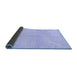 Sideview of Solid Blue Modern Rug, abs1419blu