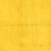 Square Solid Yellow Modern Rug, abs1419yw