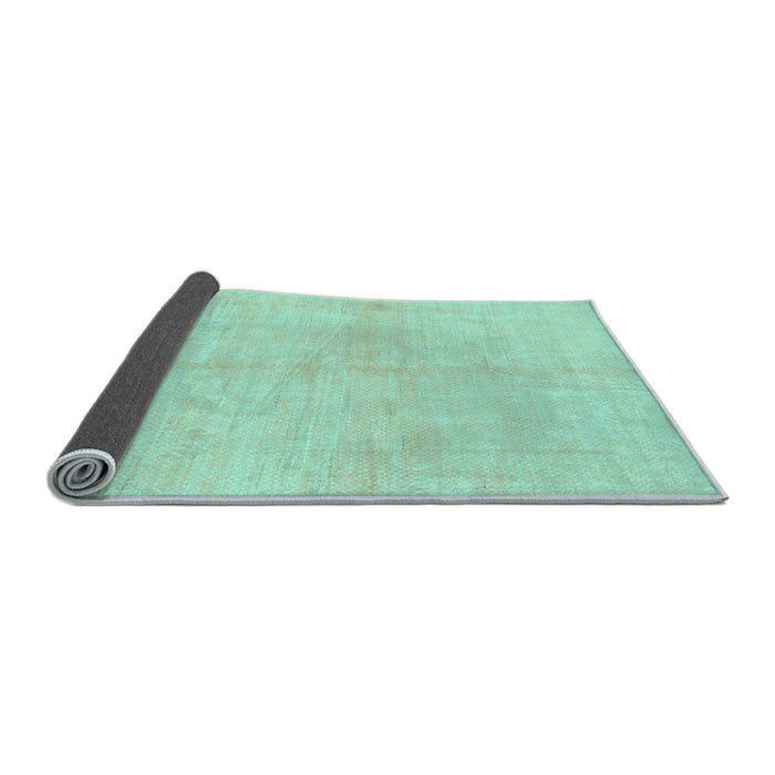 Sideview of Solid Light Blue Modern Rug, abs1419lblu