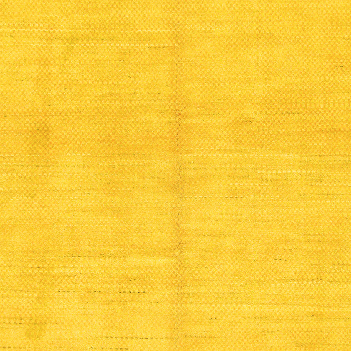 Machine Washable Solid Yellow Modern Rug, wshabs1419yw