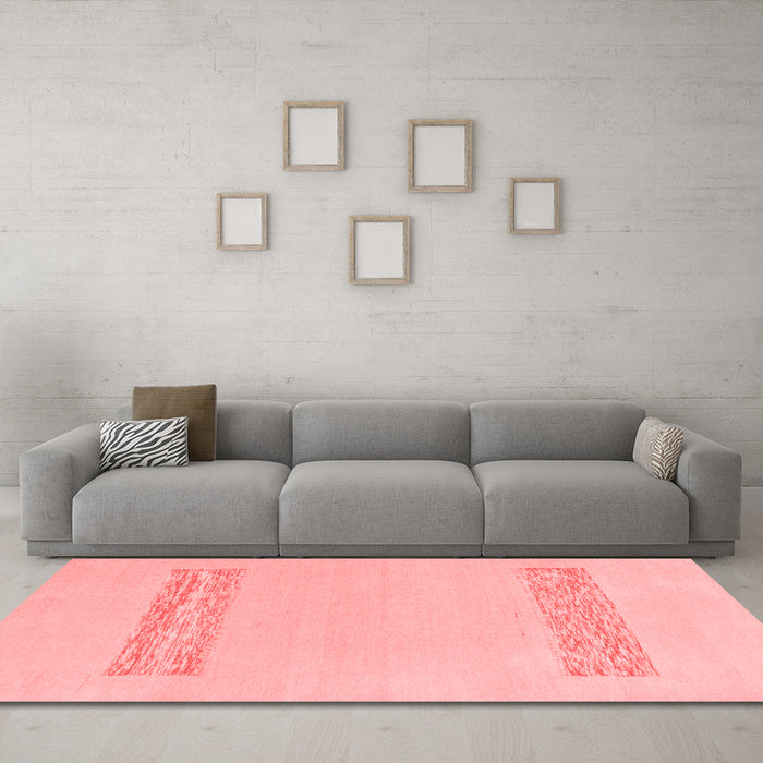 Modern Red Washable Rugs