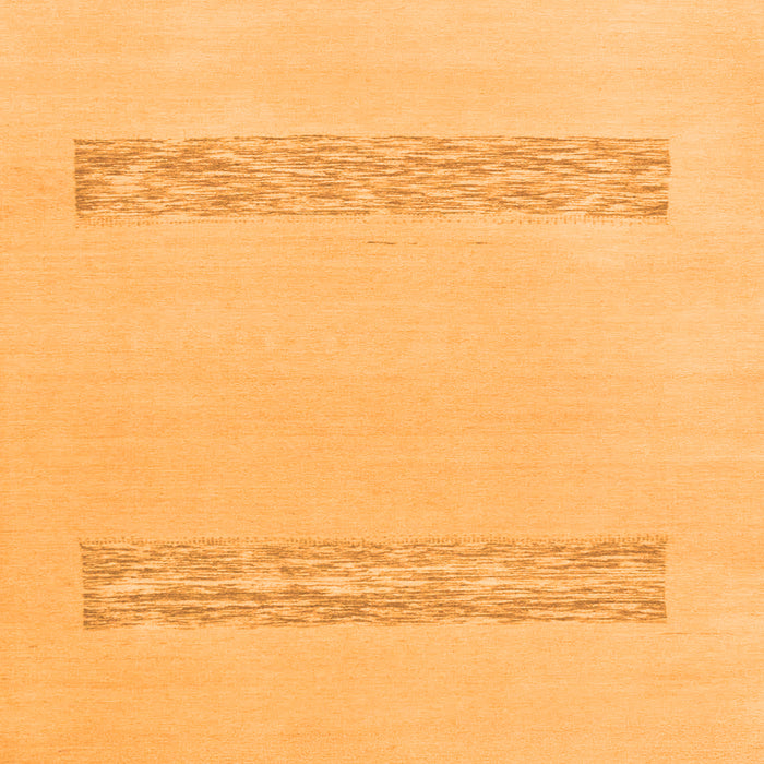 Square Solid Orange Modern Rug, abs141org