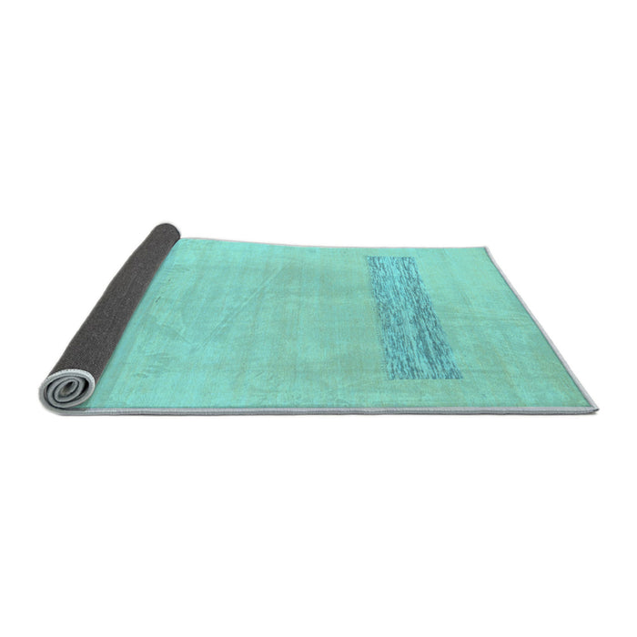 Sideview of Solid Light Blue Modern Rug, abs141lblu
