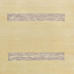 Square Machine Washable Abstract Yellow Rug, wshabs141