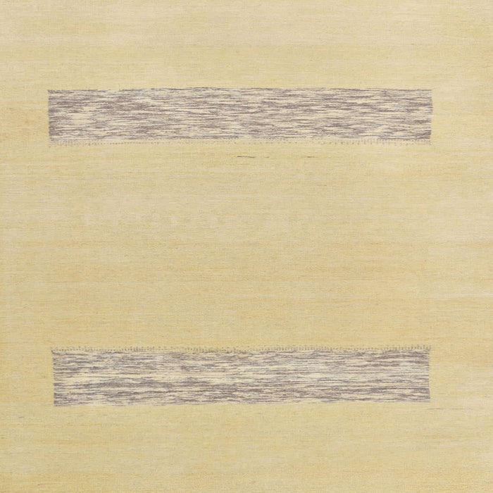 Square Machine Washable Abstract Yellow Rug, wshabs141