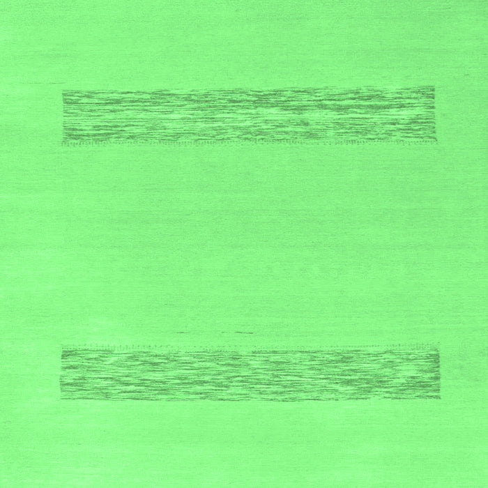 Square Machine Washable Solid Emerald Green Modern Area Rugs, wshabs141emgrn
