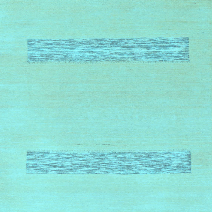 Square Machine Washable Solid Light Blue Modern Rug, wshabs141lblu