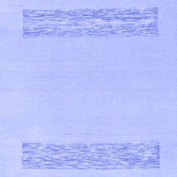 Machine Washable Solid Blue Modern Rug, wshabs141blu