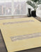 Machine Washable Abstract Yellow Rug in a Family Room, wshabs141