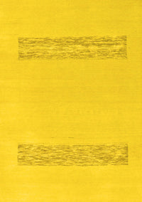 Solid Yellow Modern Rug, abs141yw