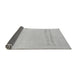 Sideview of Solid Gray Modern Rug, abs141gry