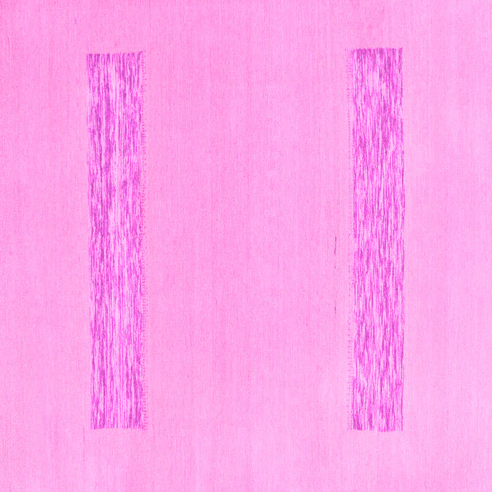 Square Machine Washable Solid Pink Modern Rug, wshabs141pnk