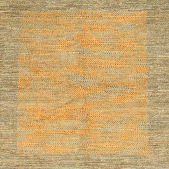 Square Abstract Orange Modern Rug, abs1420