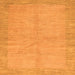 Square Abstract Orange Modern Rug, abs1420org