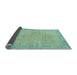 Sideview of Abstract Light Blue Modern Rug, abs1420lblu