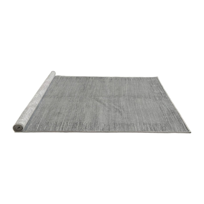 Sideview of Machine Washable Abstract Gray Modern Rug, wshabs1420gry