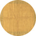 Round Abstract Brown Modern Rug, abs1420brn