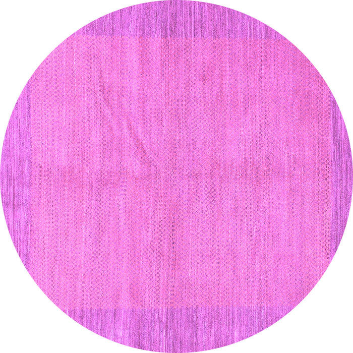 Round Machine Washable Abstract Purple Modern Area Rugs, wshabs1420pur