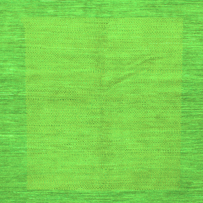 Square Machine Washable Abstract Green Modern Area Rugs, wshabs1420grn