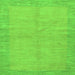 Square Machine Washable Abstract Green Modern Area Rugs, wshabs1420grn