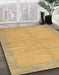 Machine Washable Abstract Orange Rug in a Family Room, wshabs1420