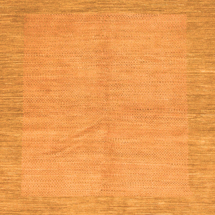 Square Machine Washable Abstract Orange Modern Area Rugs, wshabs1420org