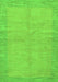 Machine Washable Abstract Green Modern Area Rugs, wshabs1420grn