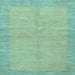 Square Abstract Light Blue Modern Rug, abs1420lblu