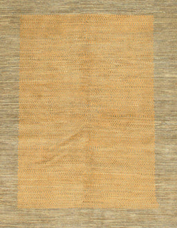 Machine Washable Abstract Orange Rug, wshabs1420