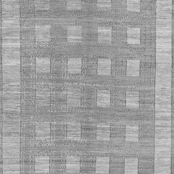Machine Washable Checkered Gray Modern Rug, wshabs1421gry
