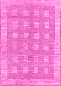 Checkered Pink Modern Rug, abs1421pnk