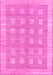 Checkered Pink Modern Rug, abs1421pnk