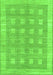 Checkered Green Modern Rug, abs1421grn