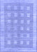 Machine Washable Checkered Blue Modern Rug, wshabs1421blu