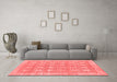 Modern Red Washable Rugs