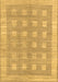 Checkered Brown Modern Rug, abs1421brn