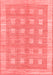 Checkered Red Modern Area Rugs