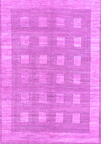 Checkered Purple Modern Rug, abs1421pur