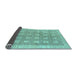 Sideview of Checkered Light Blue Modern Rug, abs1421lblu