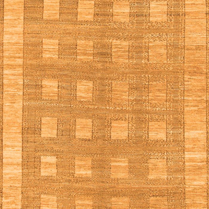 Machine Washable Checkered Orange Modern Area Rugs, wshabs1421org