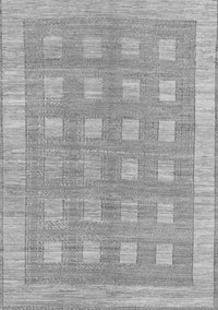 Checkered Gray Modern Rug, abs1421gry