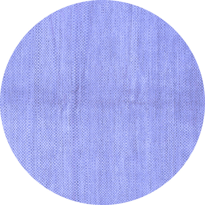 Round Abstract Blue Modern Rug, abs1422blu