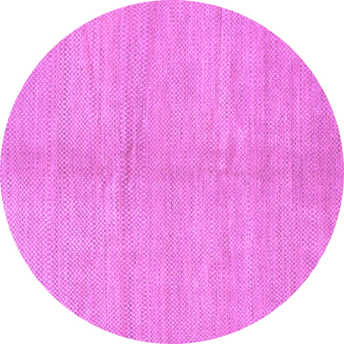 Round Machine Washable Abstract Purple Modern Area Rugs, wshabs1422pur