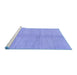 Sideview of Machine Washable Abstract Blue Modern Rug, wshabs1422blu