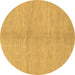 Round Abstract Brown Modern Rug, abs1422brn