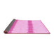 Sideview of Solid Pink Modern Rug, abs1423pnk